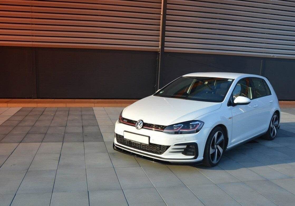 Cup Spoilerlippe Front Ansatz für VW GOLF 7 GTI FACELIFT V.1   Maxton Design