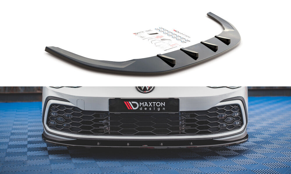 Cup Spoilerlippe Front Ansatz für VW Golf 8 GTI Maxton Design