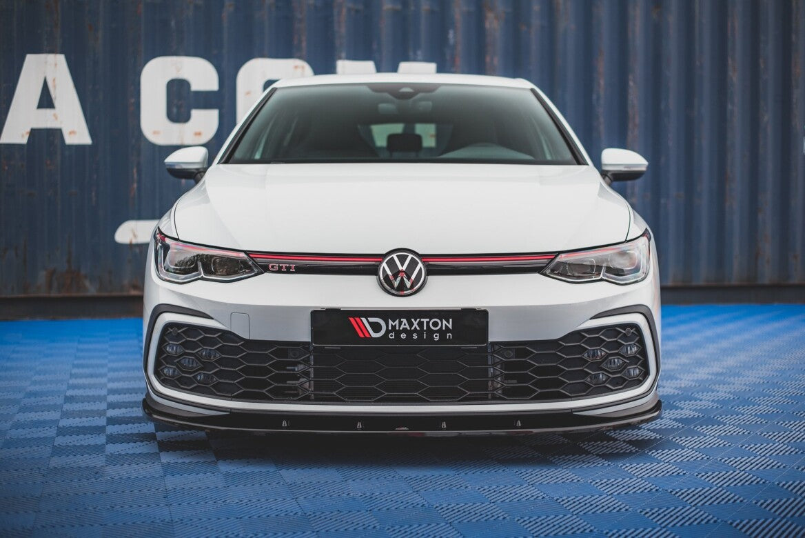Cup Spoilerlippe Front Ansatz für VW Golf 8 GTI Maxton Design
