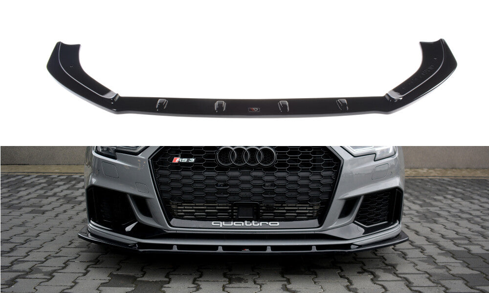 Cup Spoilerlippe Front Ansatz V.1 für Audi RS3 8V FL Limousine Maxton Design
