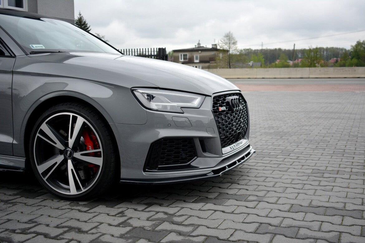 Cup Spoilerlippe Front Ansatz V.1 für Audi RS3 8V FL Limousine Maxton Design