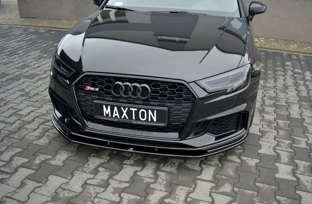 Cup Spoilerlippe Front Ansatz V.1 für Audi RS3 8V FL Sportback Maxton Design