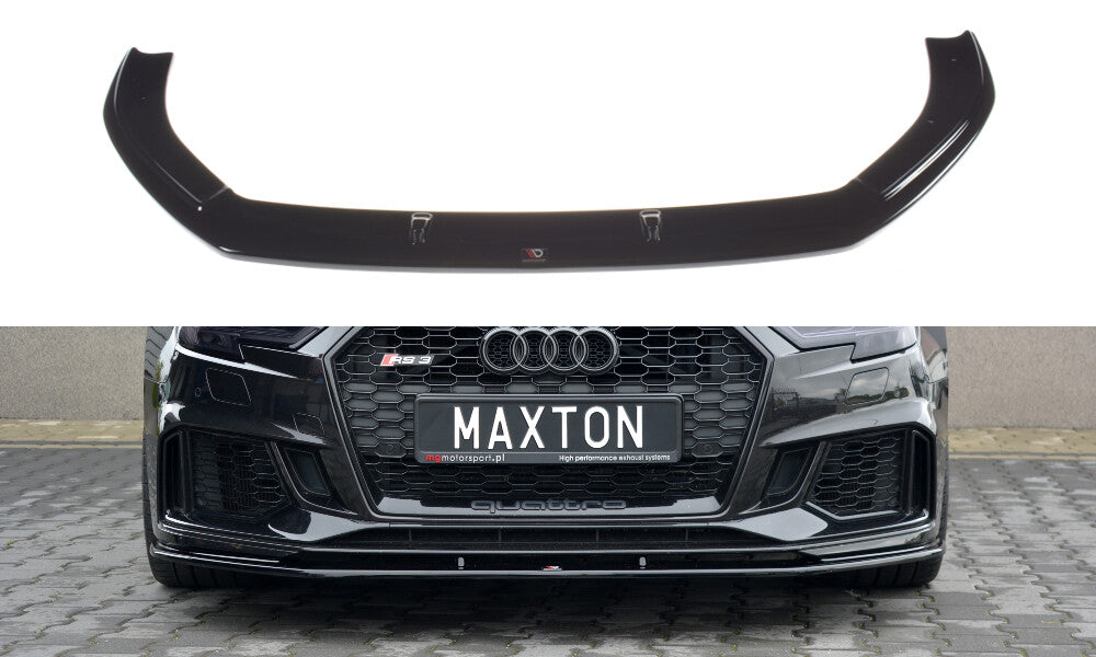 Cup Spoilerlippe Front Ansatz V.1 für Audi RS3 8V FL Sportback Maxton Design