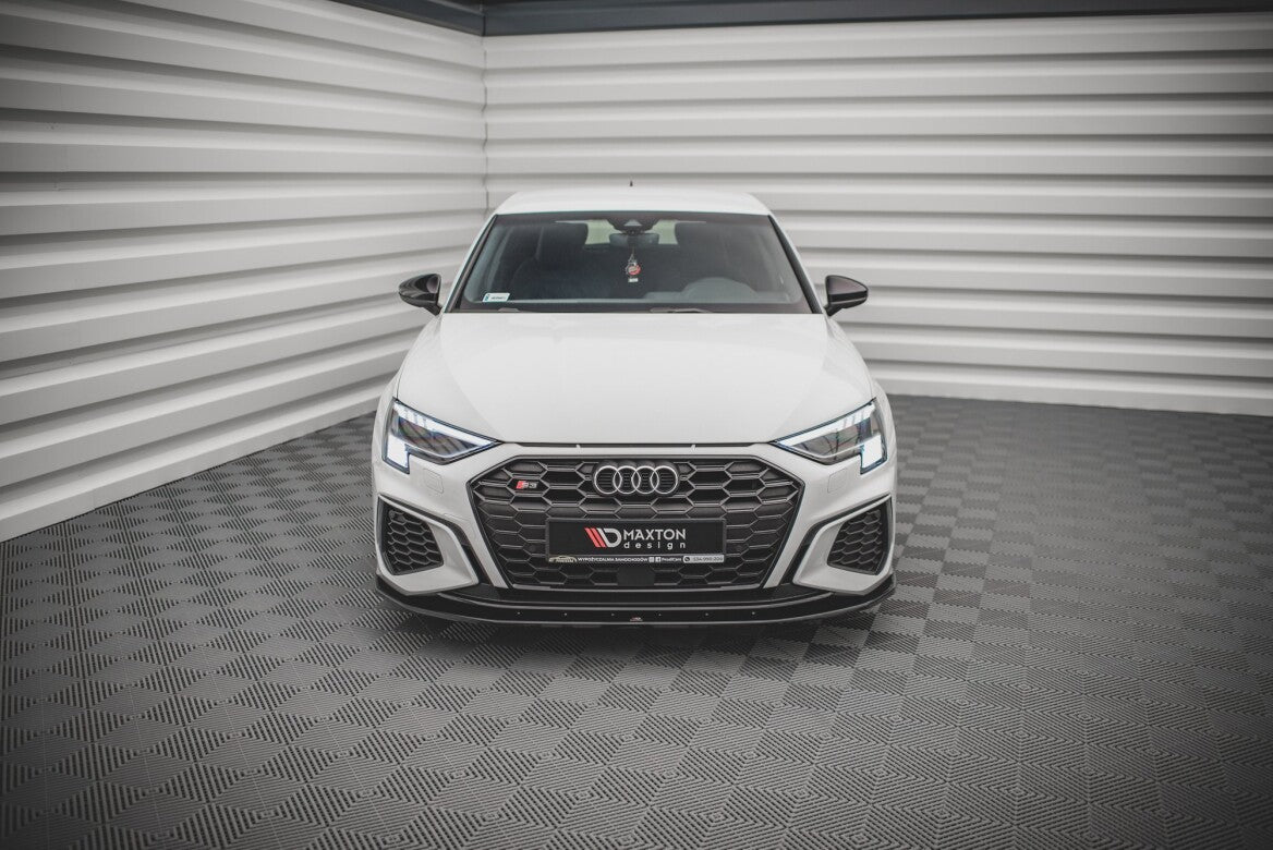 Cup Spoilerlippe Front Ansatz V.1 für Audi S3 / A3 S-Line 8Y Maxton Design