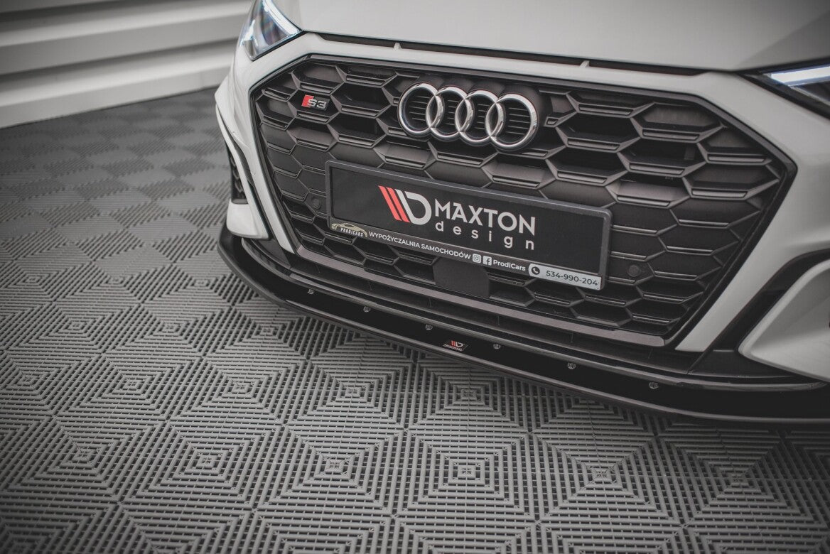 Cup Spoilerlippe Front Ansatz V.1 für Audi S3 / A3 S-Line 8Y Maxton Design