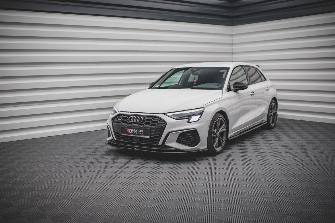 Cup Spoilerlippe Front Ansatz V.1 für Audi S3 / A3 S-Line 8Y Maxton Design