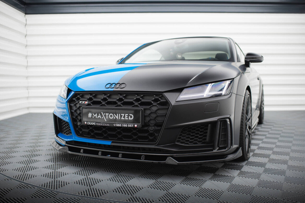 Cup Spoilerlippe Front Ansatz V.1 für Audi TT S / TT S-Line 8S FL Maxton Design