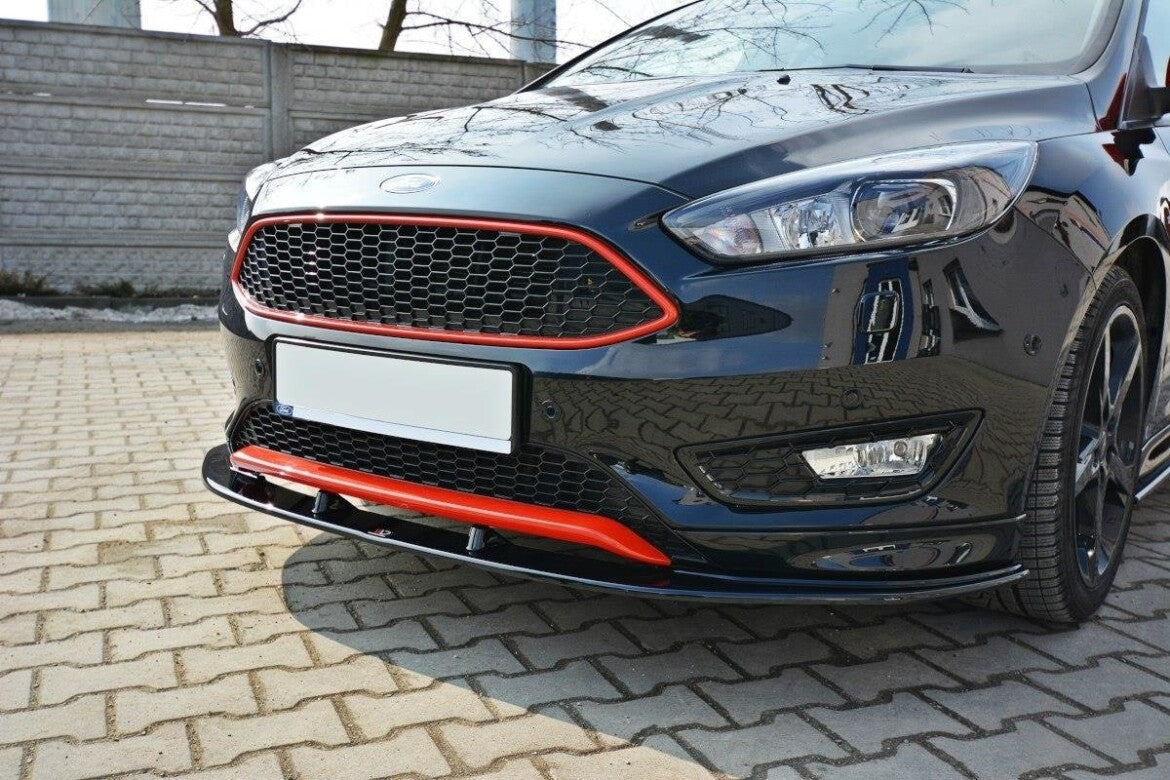 Cup Spoilerlippe Front Ansatz V.1 für Ford Focus ST-Line Mk3 FL Maxton Design