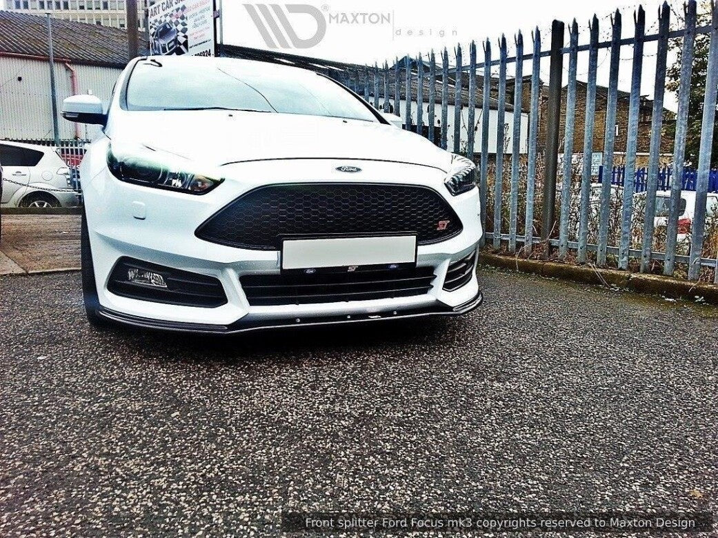 Cup Spoilerlippe Front Ansatz V.1 für Ford Focus ST Mk3 FL Maxton Design