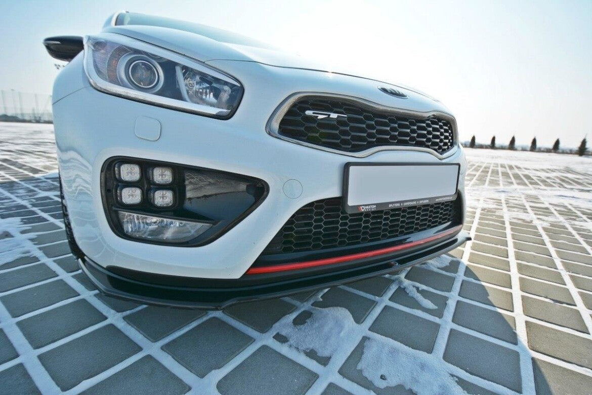 Cup Spoilerlippe Front Ansatz V.1 für KIA CEE"D / PRO CEE"D GT MK2 Maxton Design