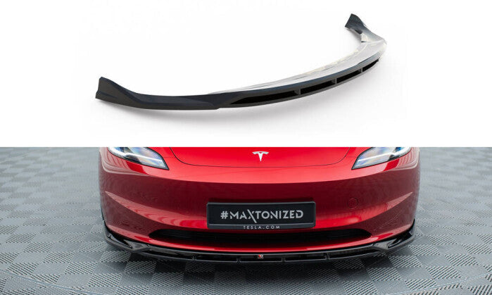 Cup Spoilerlippe Front Ansatz V.1 für Tesla Model 3 Project HighlandFL Maxton Design
