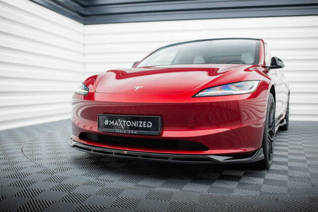 Cup Spoilerlippe Front Ansatz V.1 für Tesla Model 3 Project HighlandFL Maxton Design