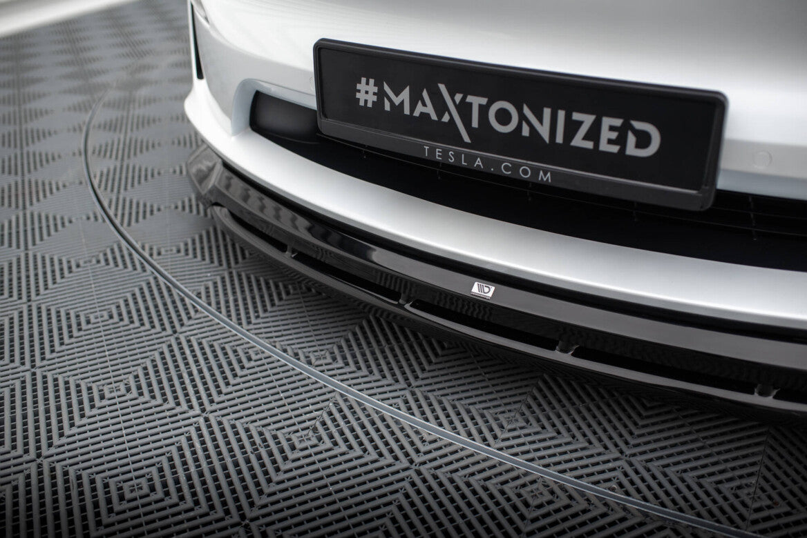 Cup Spoilerlippe Front Ansatz V.1 für Tesla Model X Mk1 FL Maxton Design