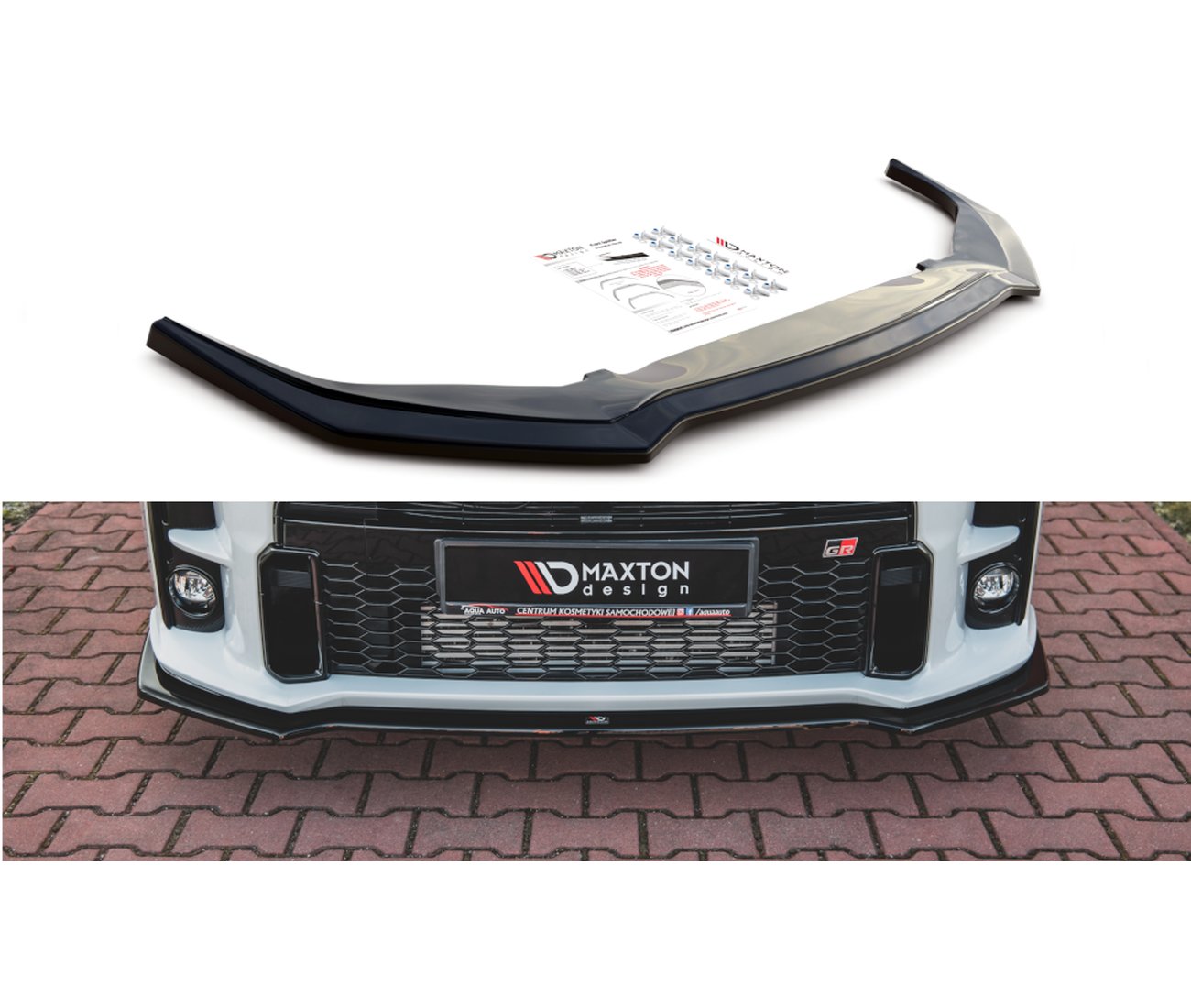Cup Spoilerlippe V.1 für Toyota GR Yaris   Maxton Design