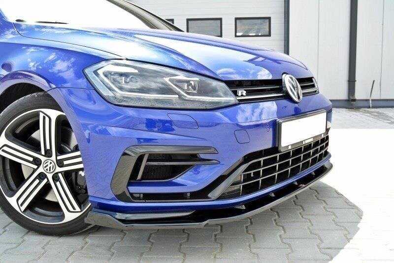 Cup Spoilerlippe Front Ansatz V.1 für VW GOLF 7 R / R-Line Facelift Maxton Design