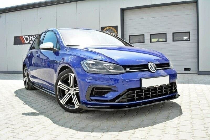 Cup Spoilerlippe Front Ansatz V.1 für VW GOLF 7 R / R-Line Facelift Maxton Design