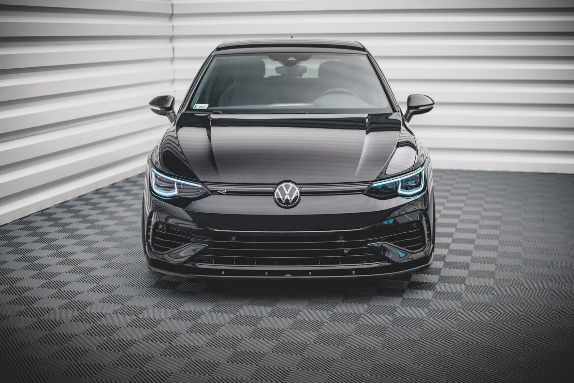Cup Spoilerlippe Front Ansatz V.1 für VW Golf R Mk8   Maxton Design