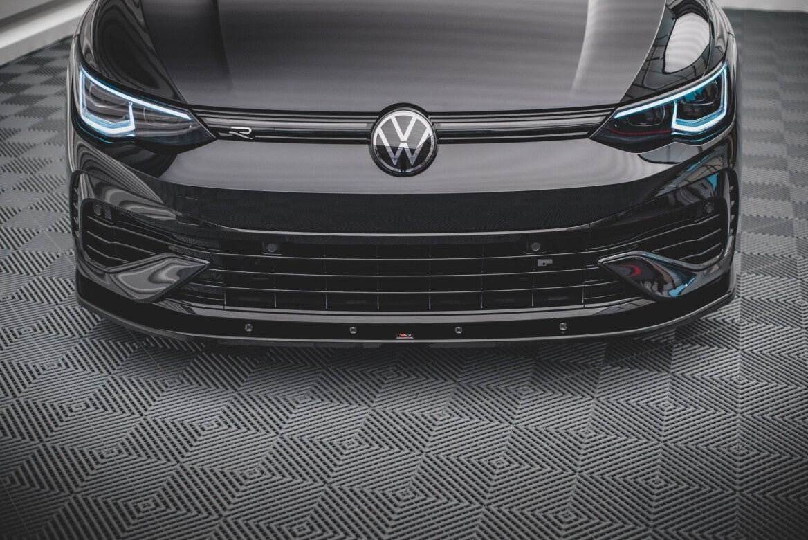 Cup Spoilerlippe Front Ansatz V.1 für VW Golf R Mk8   Maxton Design