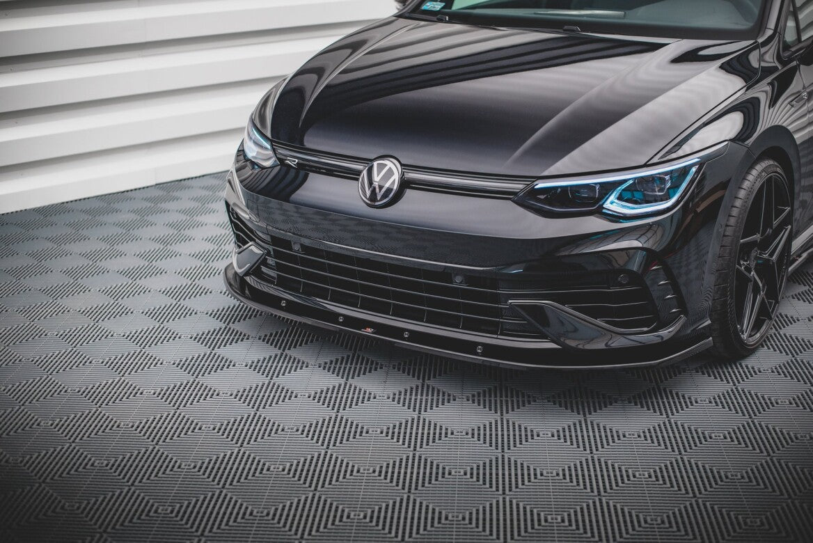 Cup Spoilerlippe Front Ansatz V.1 für VW Golf R Mk8   Maxton Design