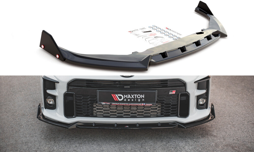 Cup Spoilerlippe Front Ansatz V.2 +Flaps für Toyota GR Yaris Mk4 Maxton Design