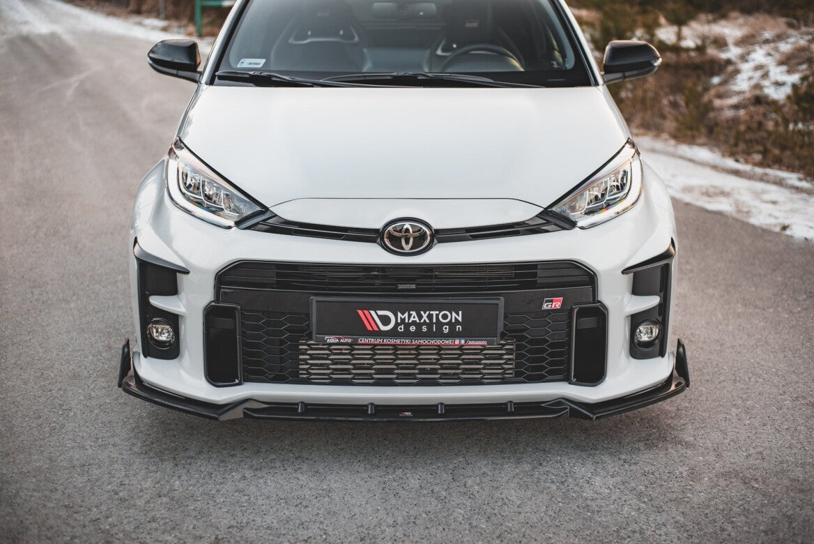 Cup Spoilerlippe Front Ansatz V.2 +Flaps für Toyota GR Yaris Mk4 Maxton Design