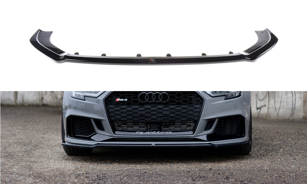 Cup Spoilerlippe Front Ansatz V.2 für Audi RS3 8V FL Limousine Maxton Design