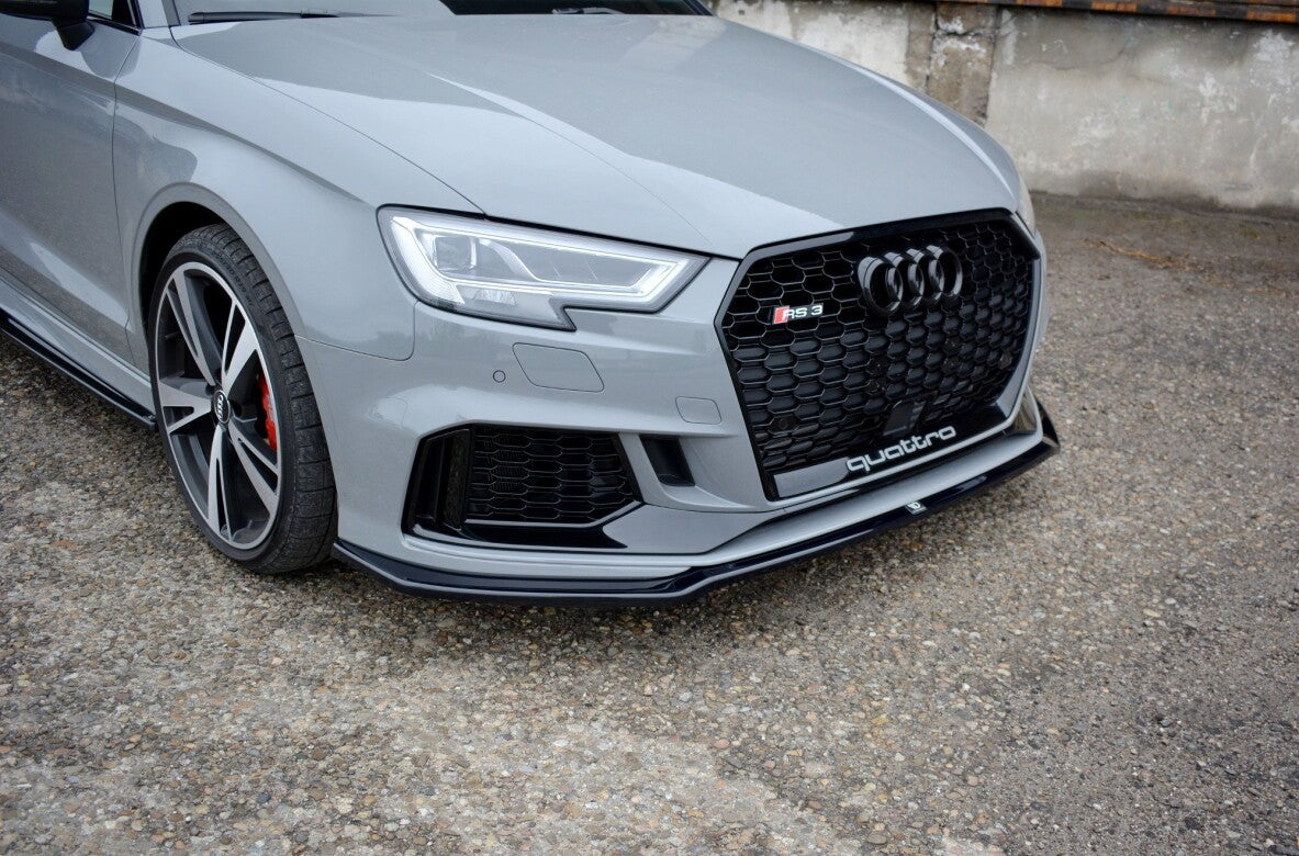 Cup Spoilerlippe Front Ansatz V.2 für Audi RS3 8V FL Limousine Maxton Design