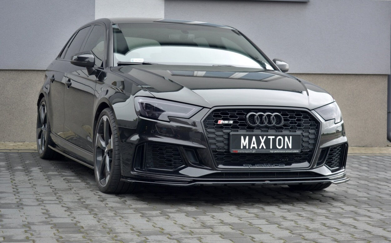 Cup Spoilerlippe Front Ansatz V.2 für Audi RS3 8V FL Sportback Maxton Design