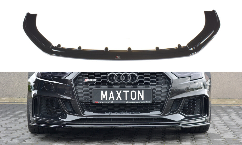Cup Spoilerlippe Front Ansatz V.2 für Audi RS3 8V FL Sportback Maxton Design
