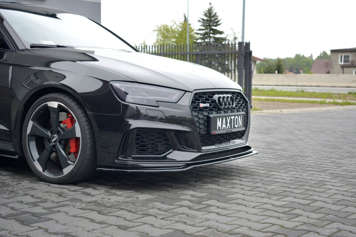 Cup Spoilerlippe Front Ansatz V.2 für Audi RS3 8V FL Sportback Maxton Design