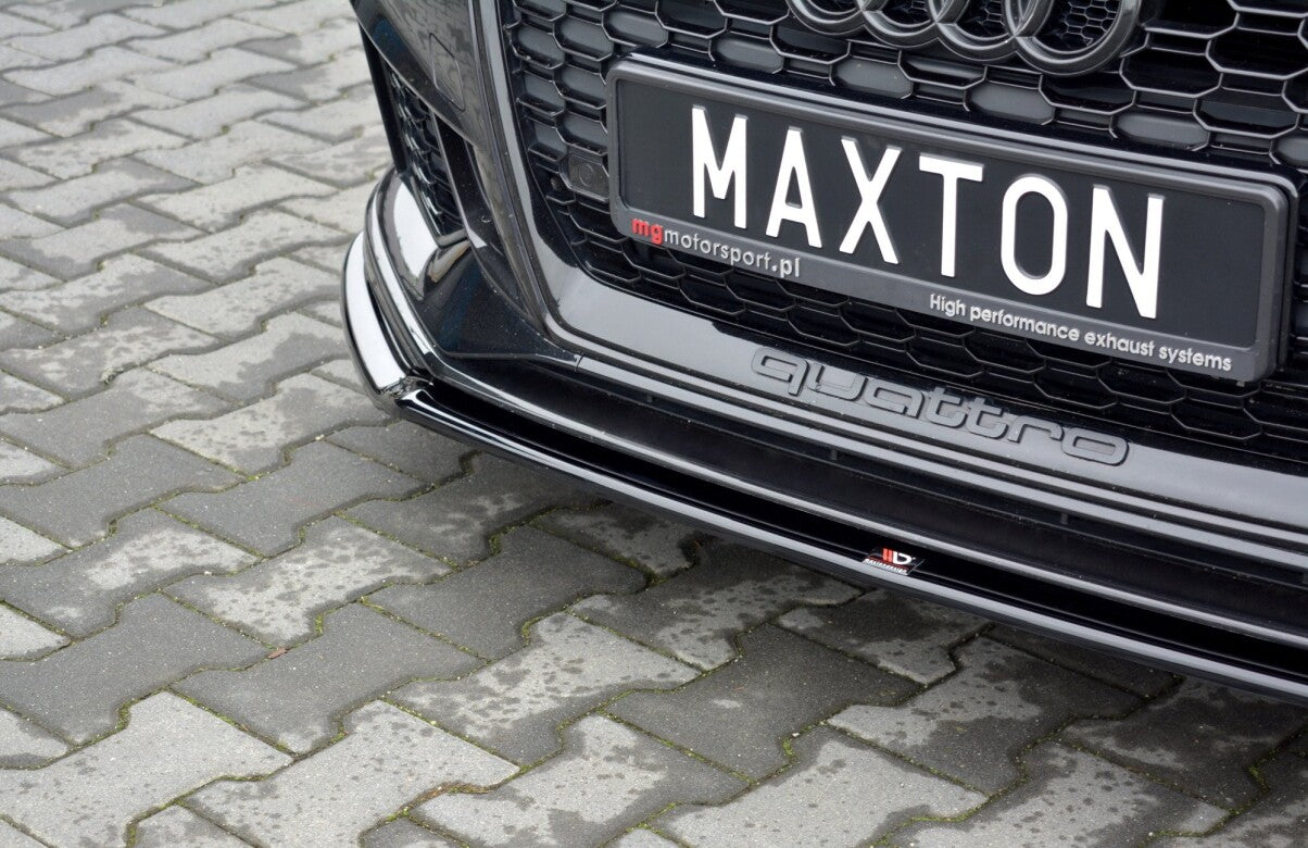 Cup Spoilerlippe Front Ansatz V.2 für Audi RS3 8V FL Sportback Maxton Design
