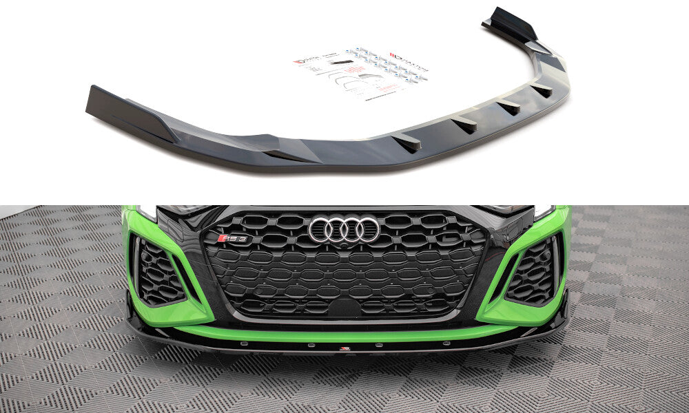 Cup Spoilerlippe Front Ansatz V.2 für Audi RS3 8Y Maxton Design