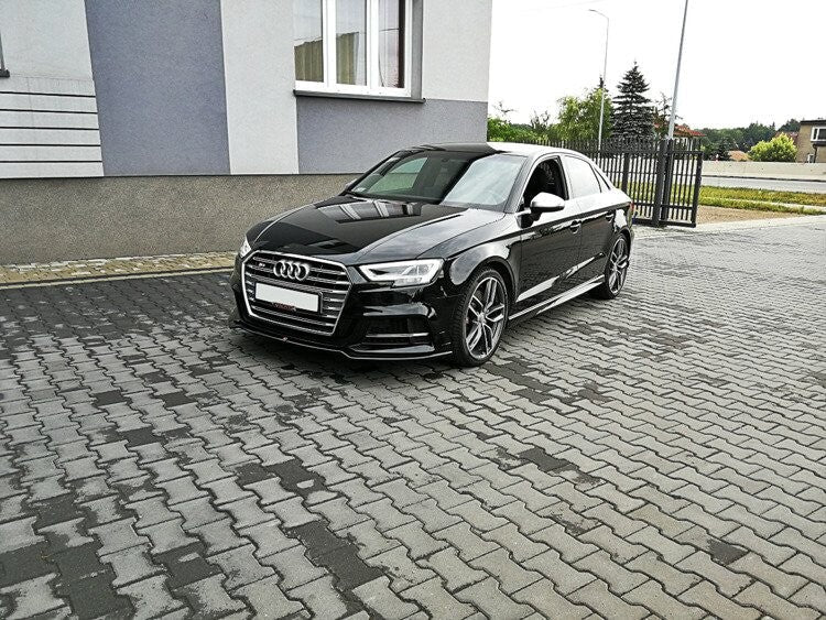 Cup Spoilerlippe Front Ansatz V.2 für Audi S3 / A3 S-Line 8V FL Maxton Design
