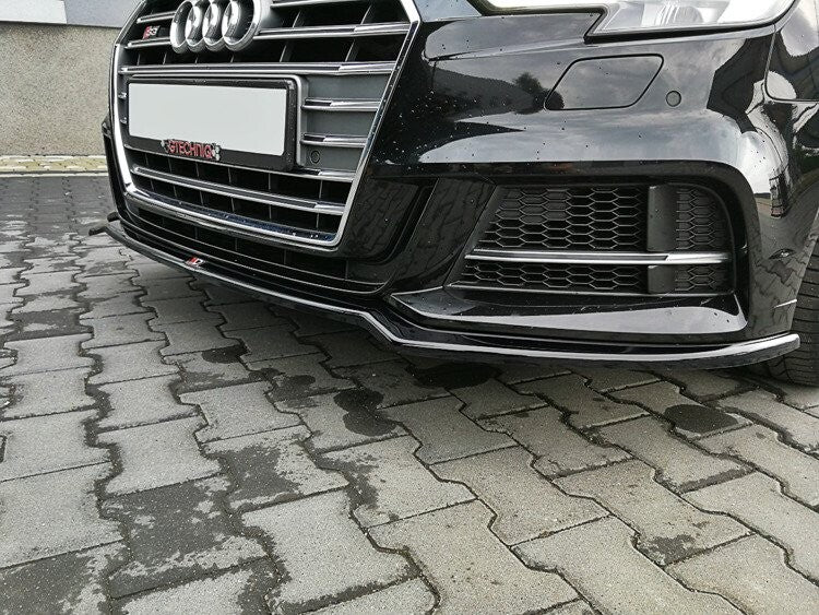 Cup Spoilerlippe Front Ansatz V.2 für Audi S3 / A3 S-Line 8V FL Maxton Design