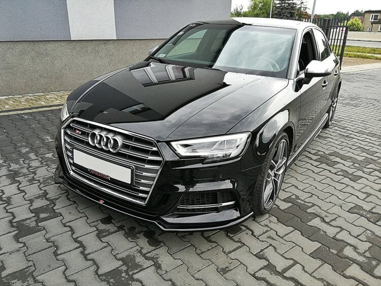 Cup Spoilerlippe Front Ansatz V.2 für Audi S3 / A3 S-Line 8V FL Maxton Design