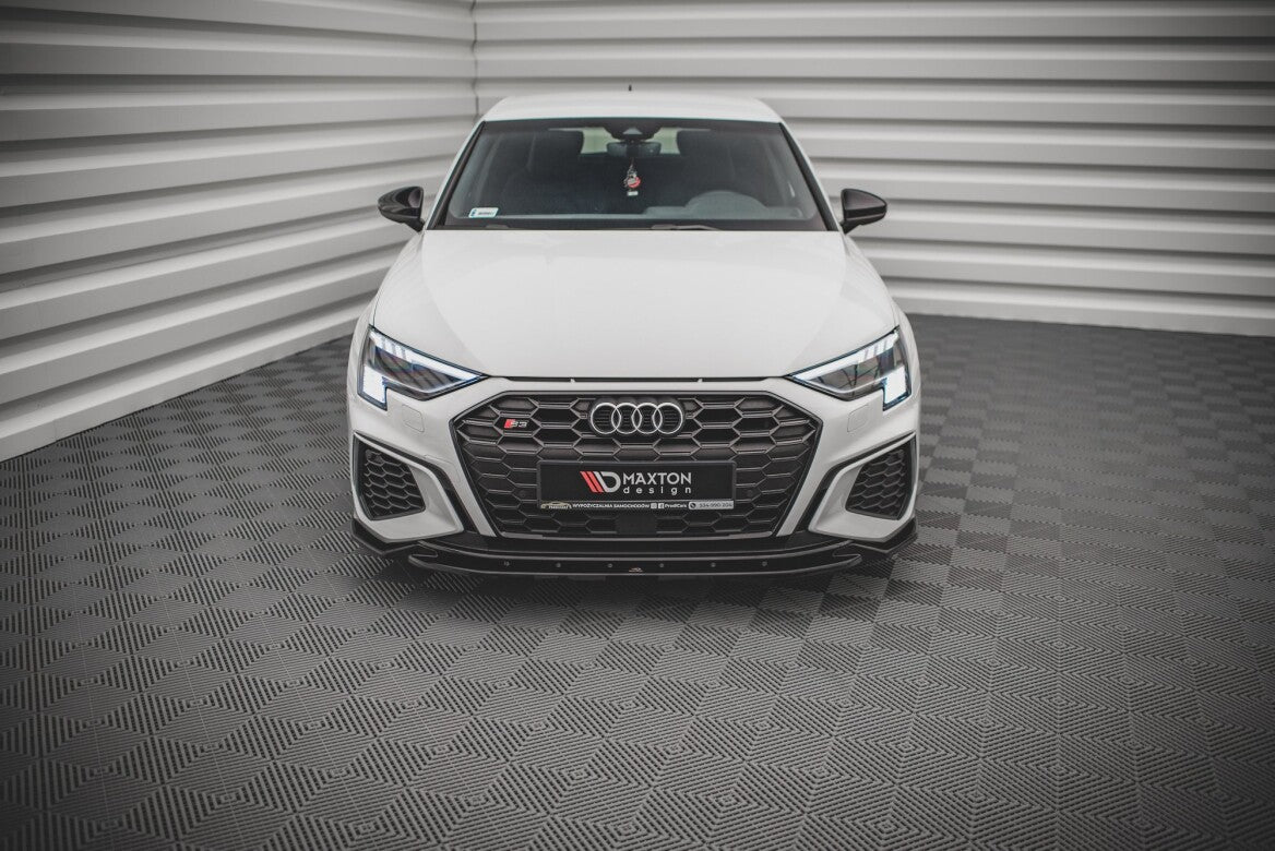 Cup Spoilerlippe Front Ansatz V.2 für Audi S3 / A3 S-Line 8Y Maxton Design