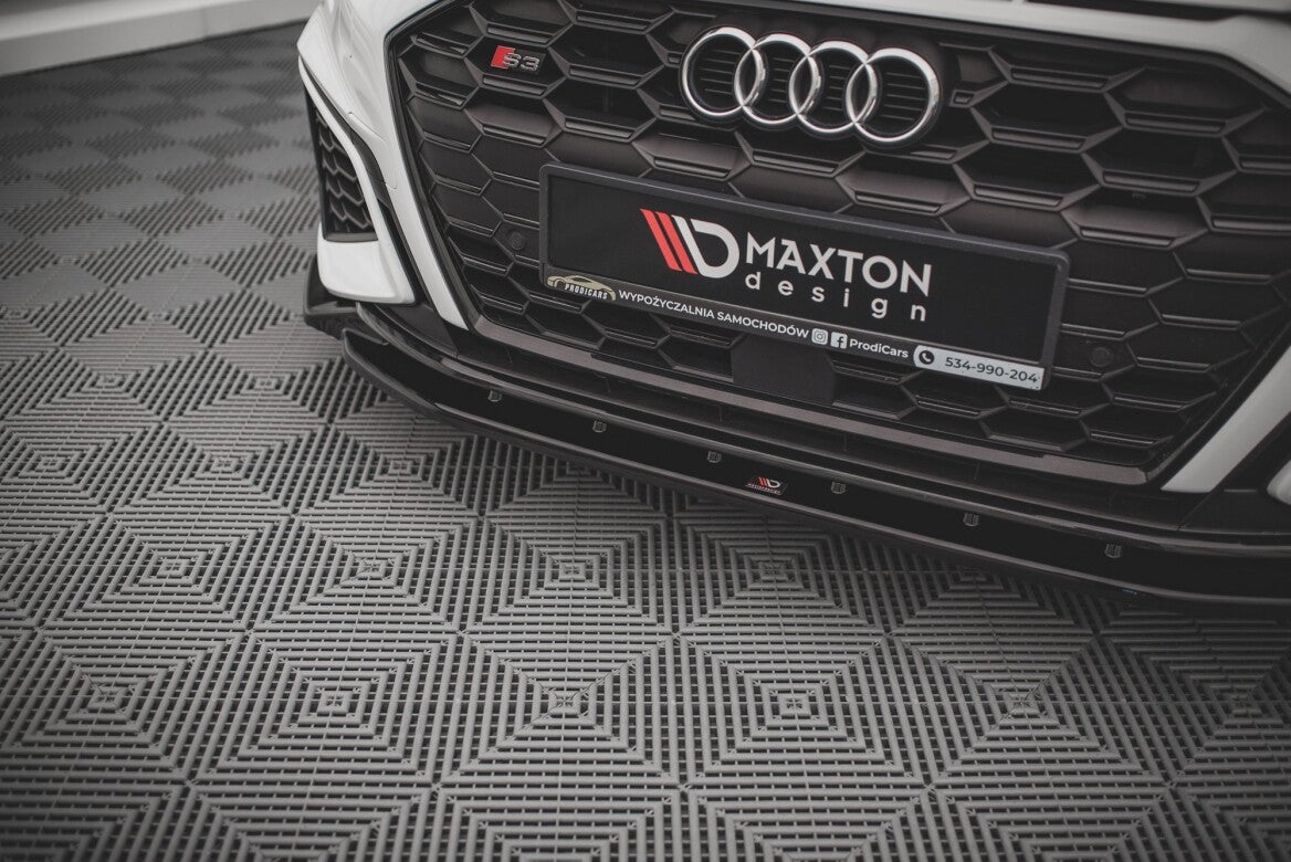Cup Spoilerlippe Front Ansatz V.2 für Audi S3 / A3 S-Line 8Y Maxton Design
