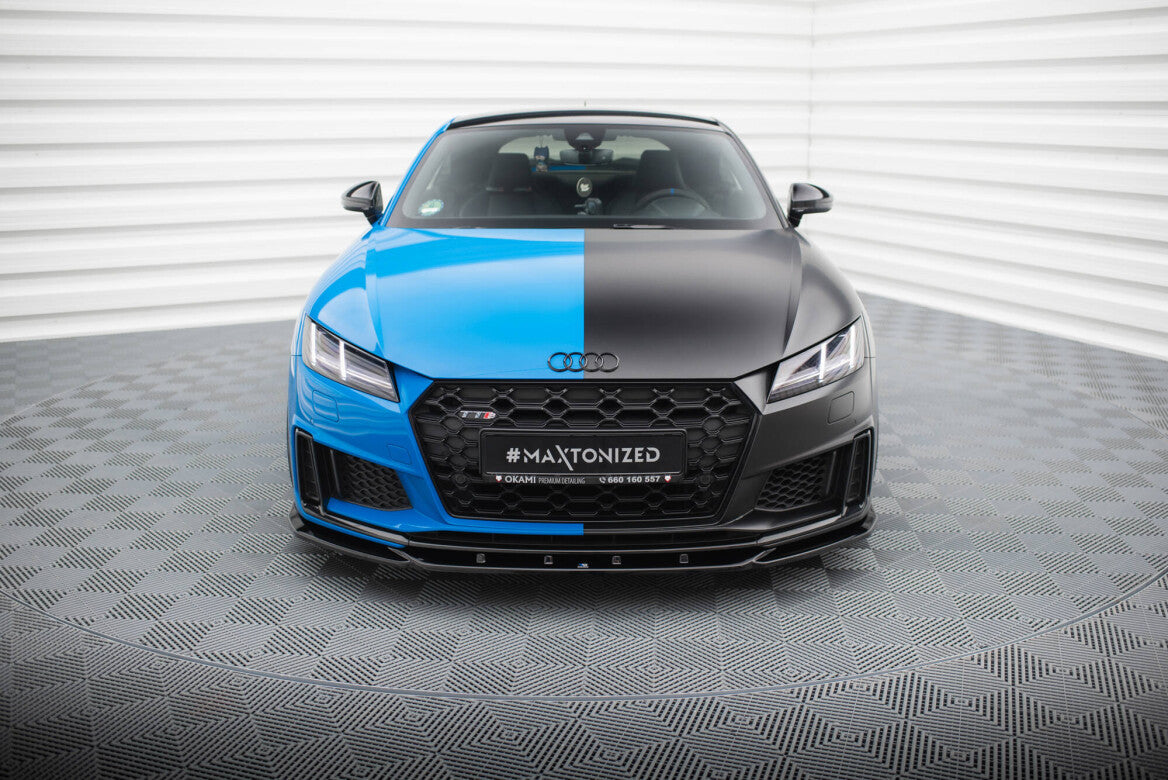 Cup Spoilerlippe Front Ansatz V.2 für Audi TT S / TT S-Line 8S FL Maxton Design