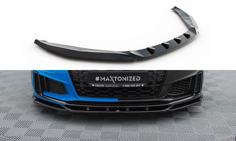 Cup Spoilerlippe Front Ansatz V.2 für Audi TT S / TT S-Line 8S FL Maxton Design