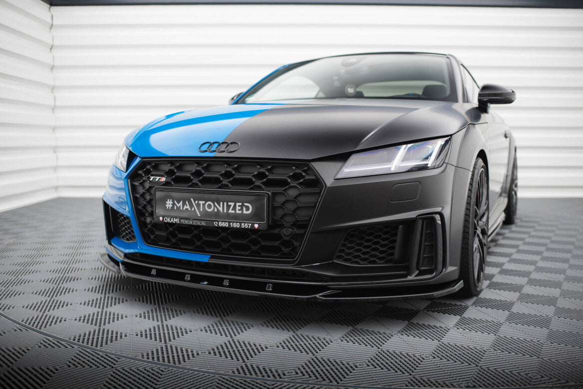 Cup Spoilerlippe Front Ansatz V.2 für Audi TT S / TT S-Line 8S FL Maxton Design