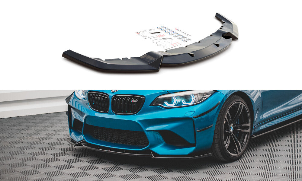 Cup Spoilerlippe Front Ansatz V.2 für BMW M2 F87 Maxton Design