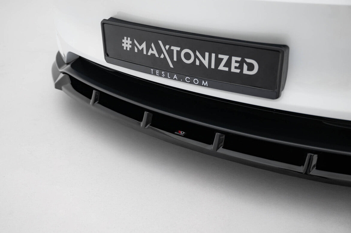 Cup Spoilerlippe Front Ansatz V.2 für Tesla Model 3 Performance FL Maxton Design