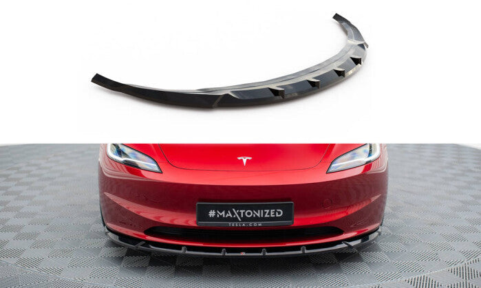 Cup Spoilerlippe Front Ansatz V.2 für Tesla Model 3 Project HighlandFL Maxton Design
