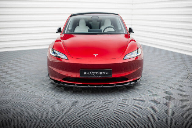 Cup Spoilerlippe Front Ansatz V.2 für Tesla Model 3 Project HighlandFL Maxton Design