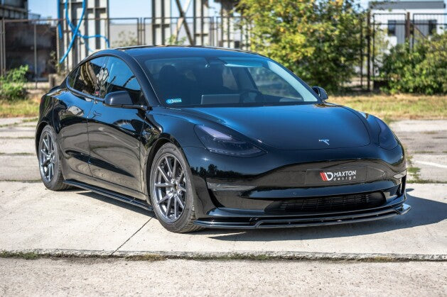 Cup Spoilerlippe Front Ansatz V.2 für Tesla Model 3 Maxton Design