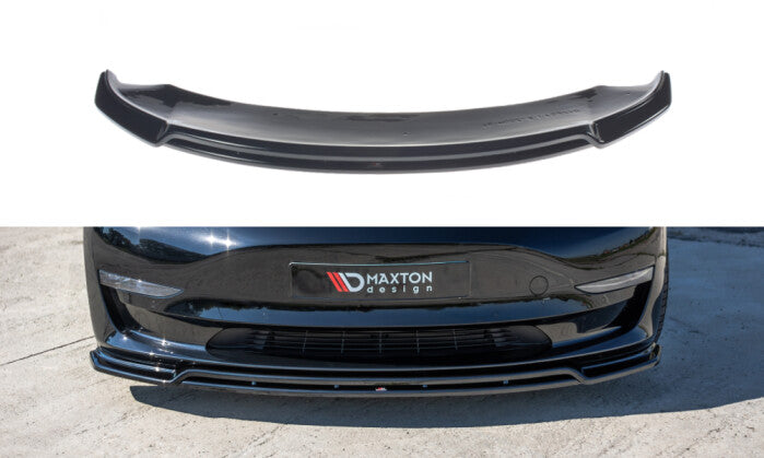 Cup Spoilerlippe Front Ansatz V.2 für Tesla Model 3 Maxton Design