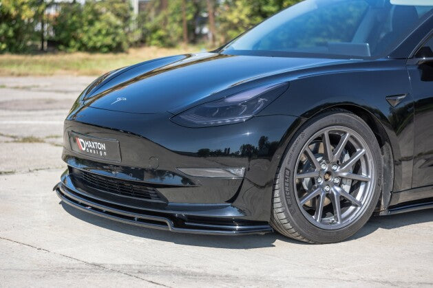 Cup Spoilerlippe Front Ansatz V.2 für Tesla Model 3 Maxton Design