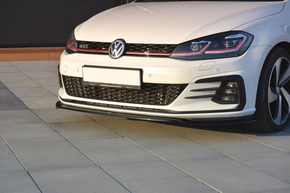 Cup Spoilerlippe Front Ansatz V.2 für VW GOLF 7 GTI FACELIFT Maxton Design