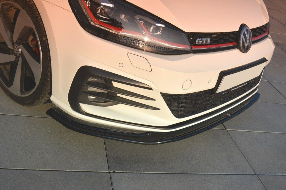 Cup Spoilerlippe Front Ansatz V.2 für VW GOLF 7 GTI FACELIFT Maxton Design