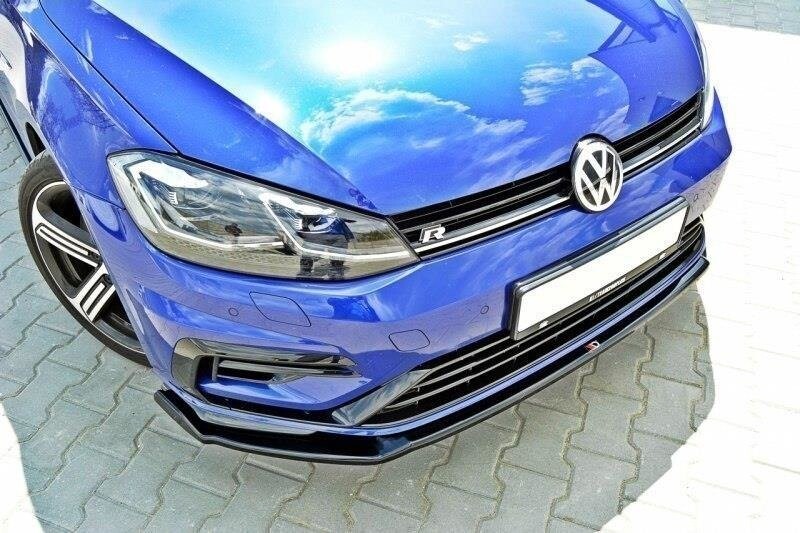 Cup Spoilerlippe Front Ansatz V.2 für VW GOLF 7 R / R-Line Facelift Maxton Design